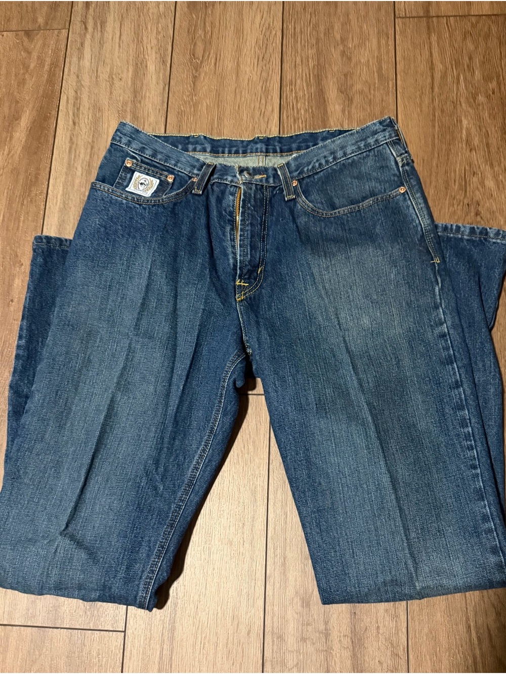 Classic Men's Blue Denim Jeans